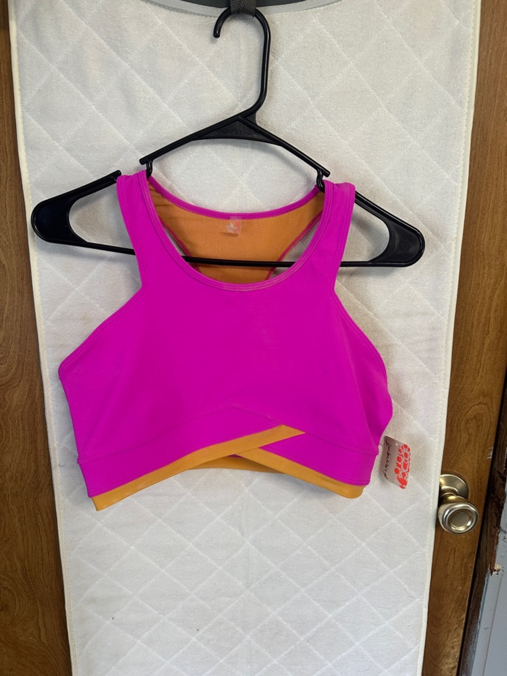 FP Movement by Free People Magenta and Mustard Racerback Sports Bra